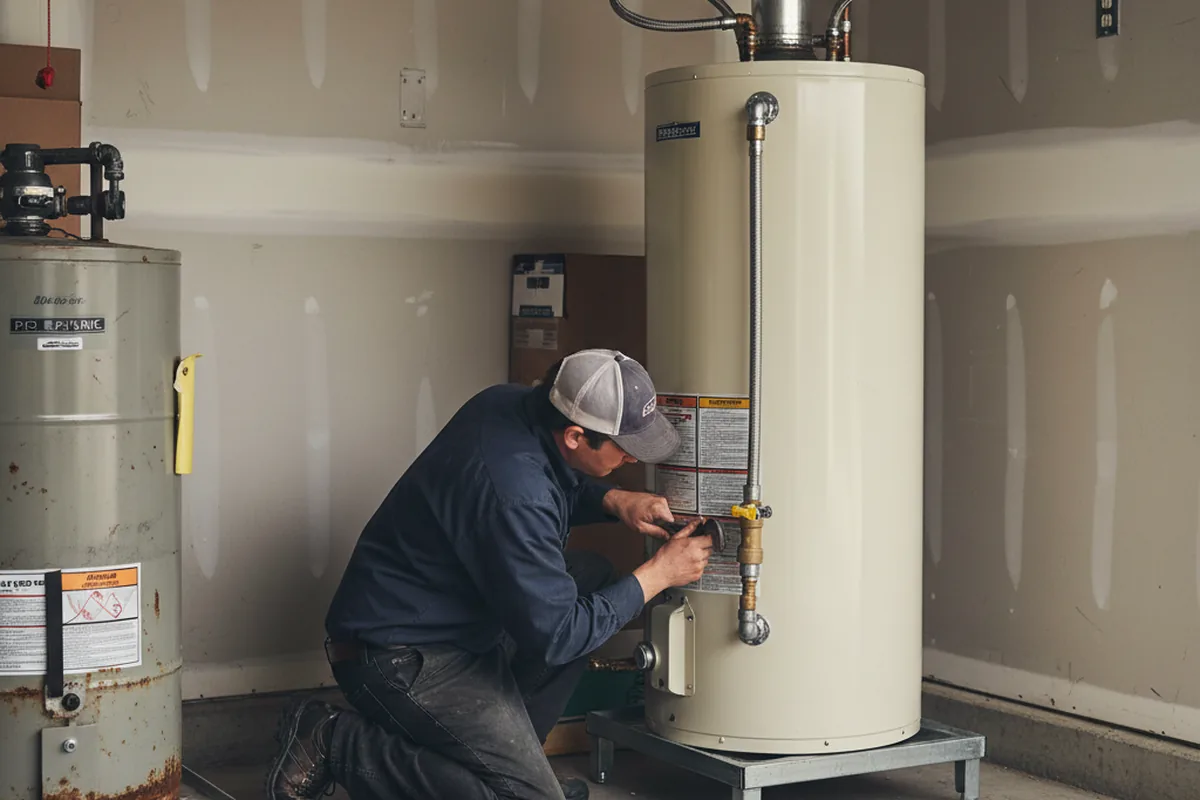 Water heater and shutoff valve replacement in Port Clinton