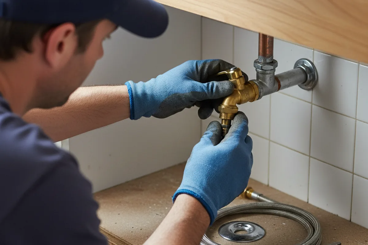 Shutoff valve and fitting work during Faucet and Fixture Repair in Port Clinton